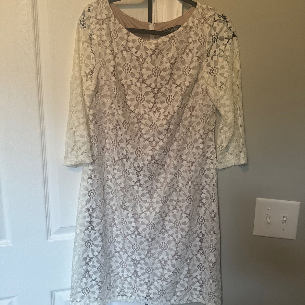 White lace dress